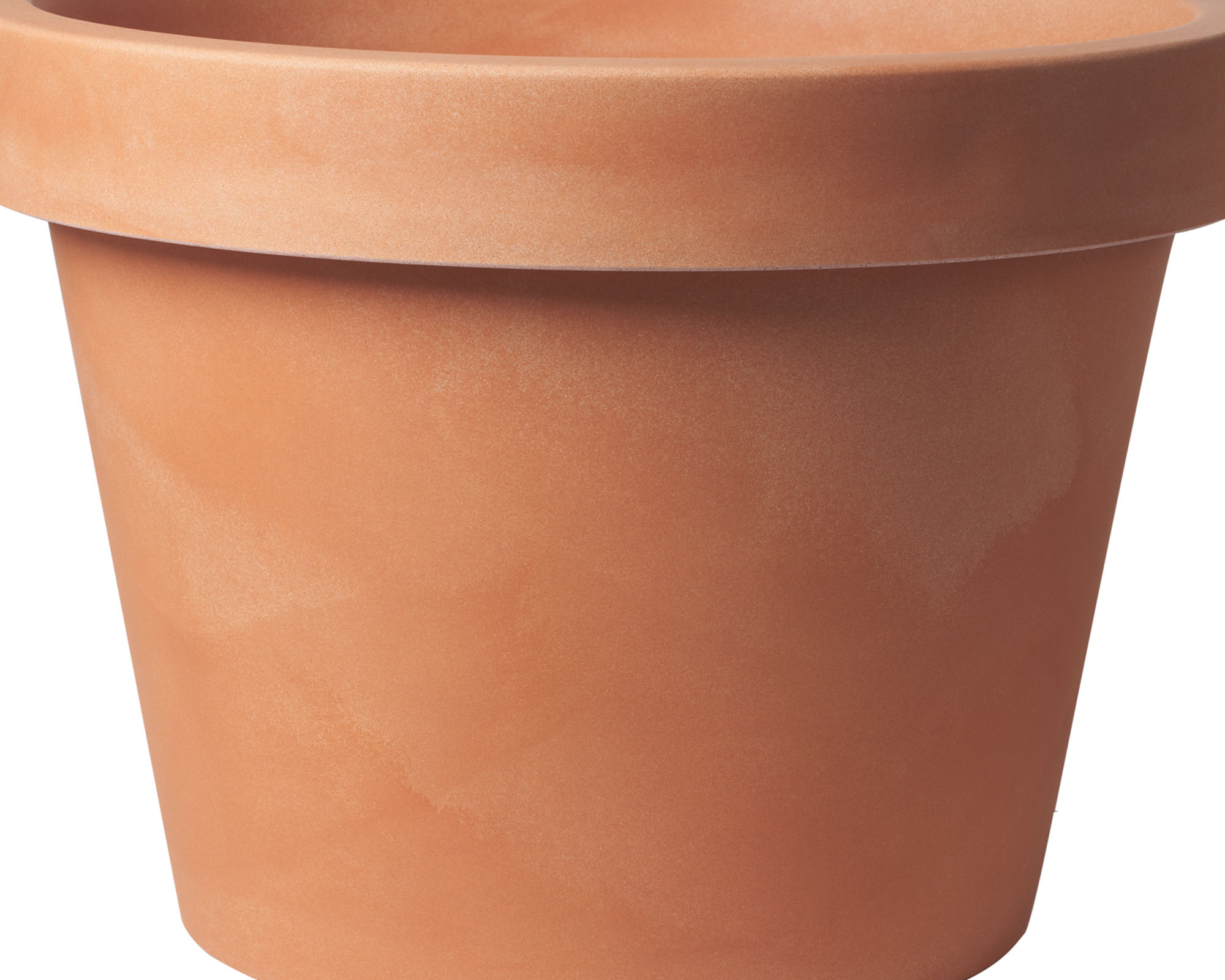 Vaso Tondo Lira Terra di Siena D50cm in Plastica - immagine 2