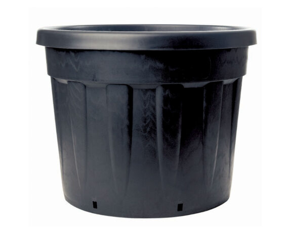 Vaso Fenice Nero D78x53cm in Plastica