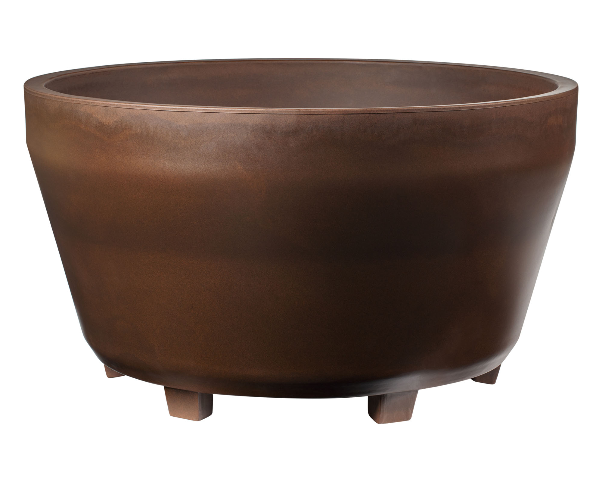 Vaso Tondo Jumbo Bronzo D122x67cm in Plastica