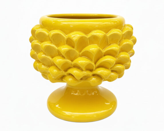 Cachepot Mezza Pigna Monocolore Assortito D13cm in Ceramica