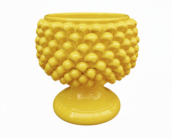 Cachepot Mezza Pigna Monocolore Assortito D25cm in Ceramica