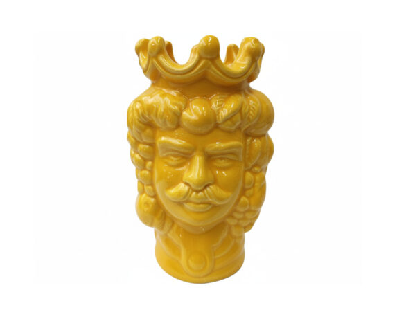 Testa di Moro Decorativa con Frutta 20cm Assortito in Ceramica