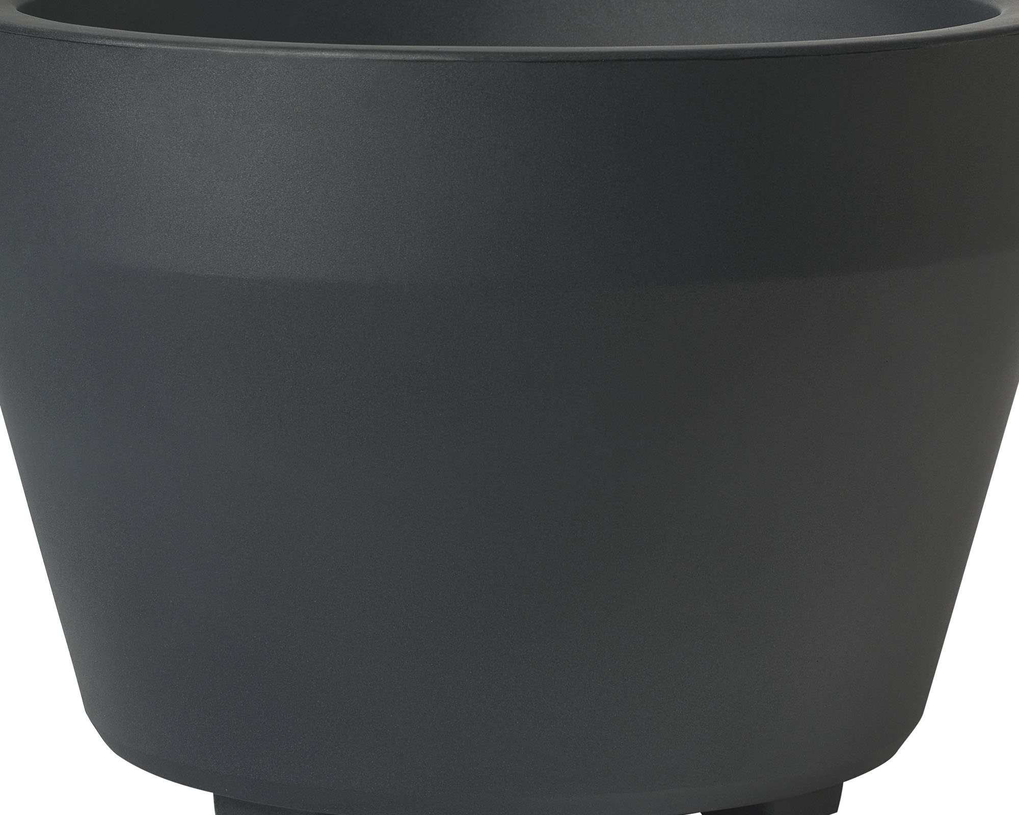 Vaso Tondo Jumbo Antracite D80x65cm in Plastica - immagine 2