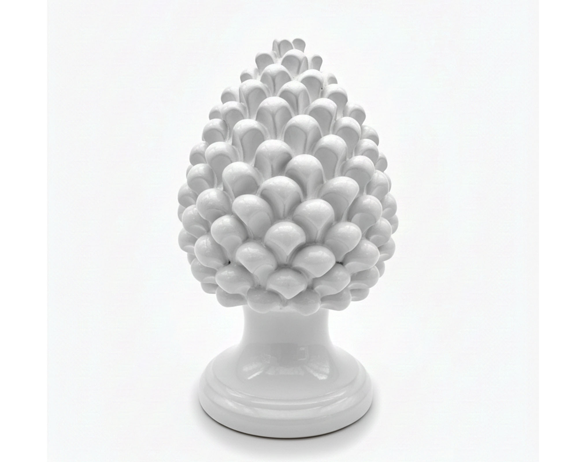 Pigna Decorativo Monocolore 35cm in Ceramica - immagine 3