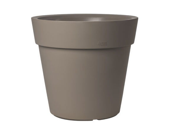 Vaso Tondo Lira Elite Tortora D40cm in Plastica