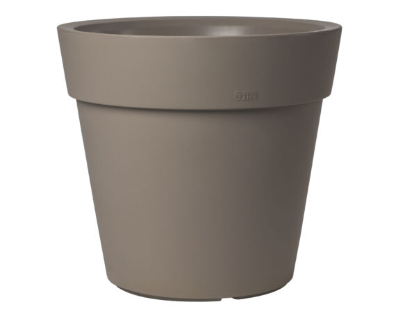 Vaso Tondo Lira Elite Tortora D60cm in Plastica