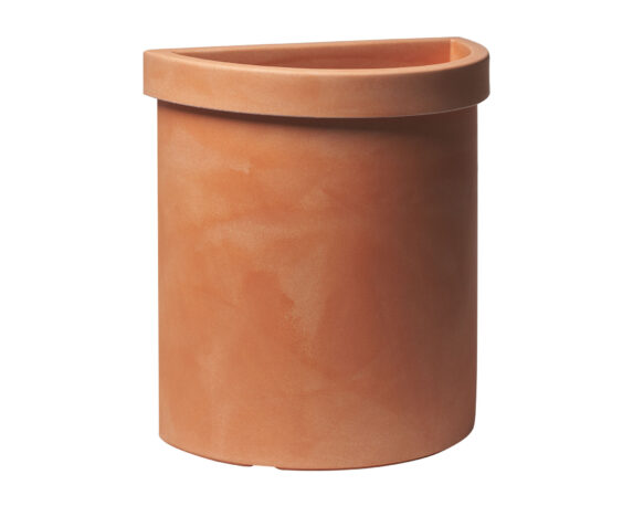 Vaso Vela a Parete Terracotta D52cm in Plastica