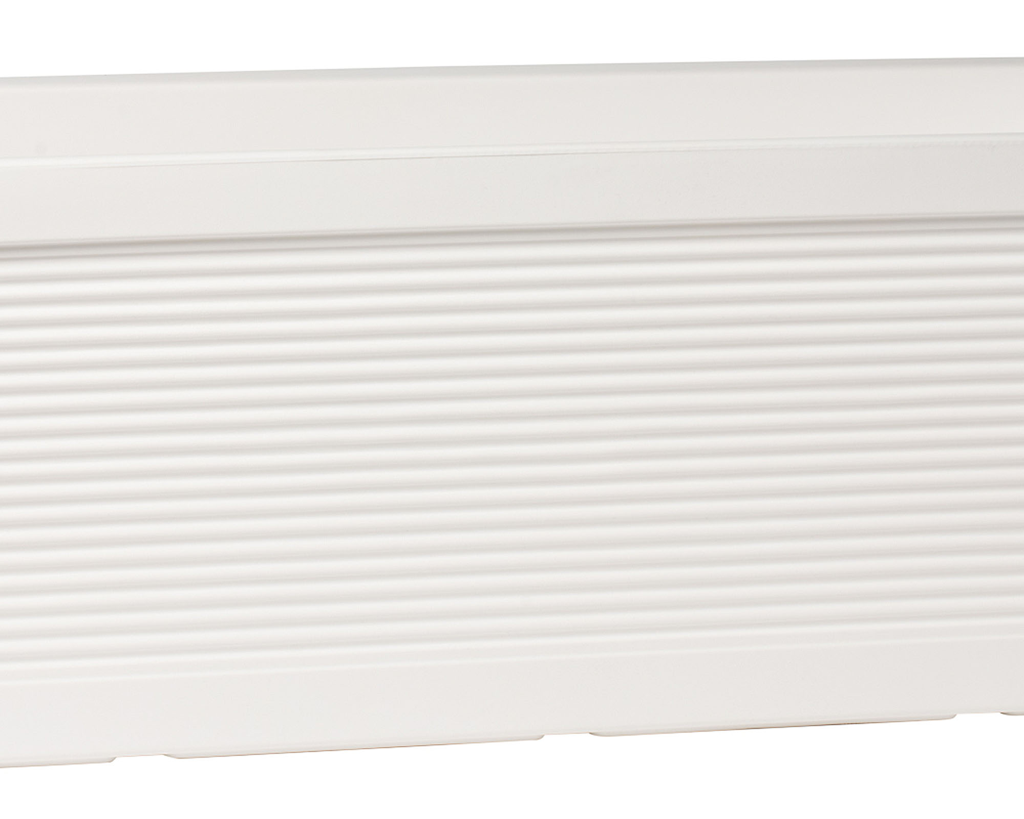 Cassetta Millerighe Bianco 100x38cm in Plastica - immagine 2