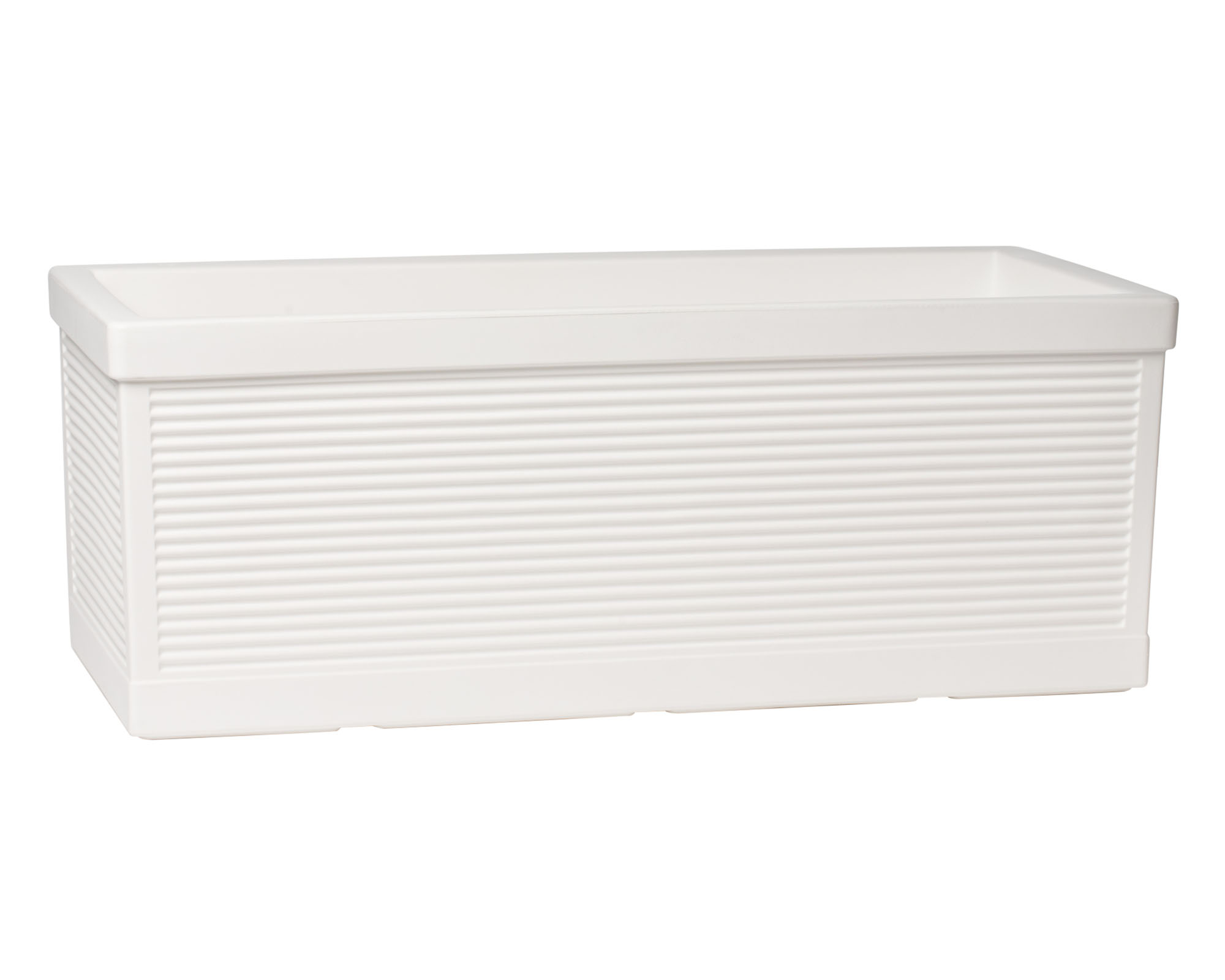 Cassetta Millerighe Bianco 100x38cm in Plastica