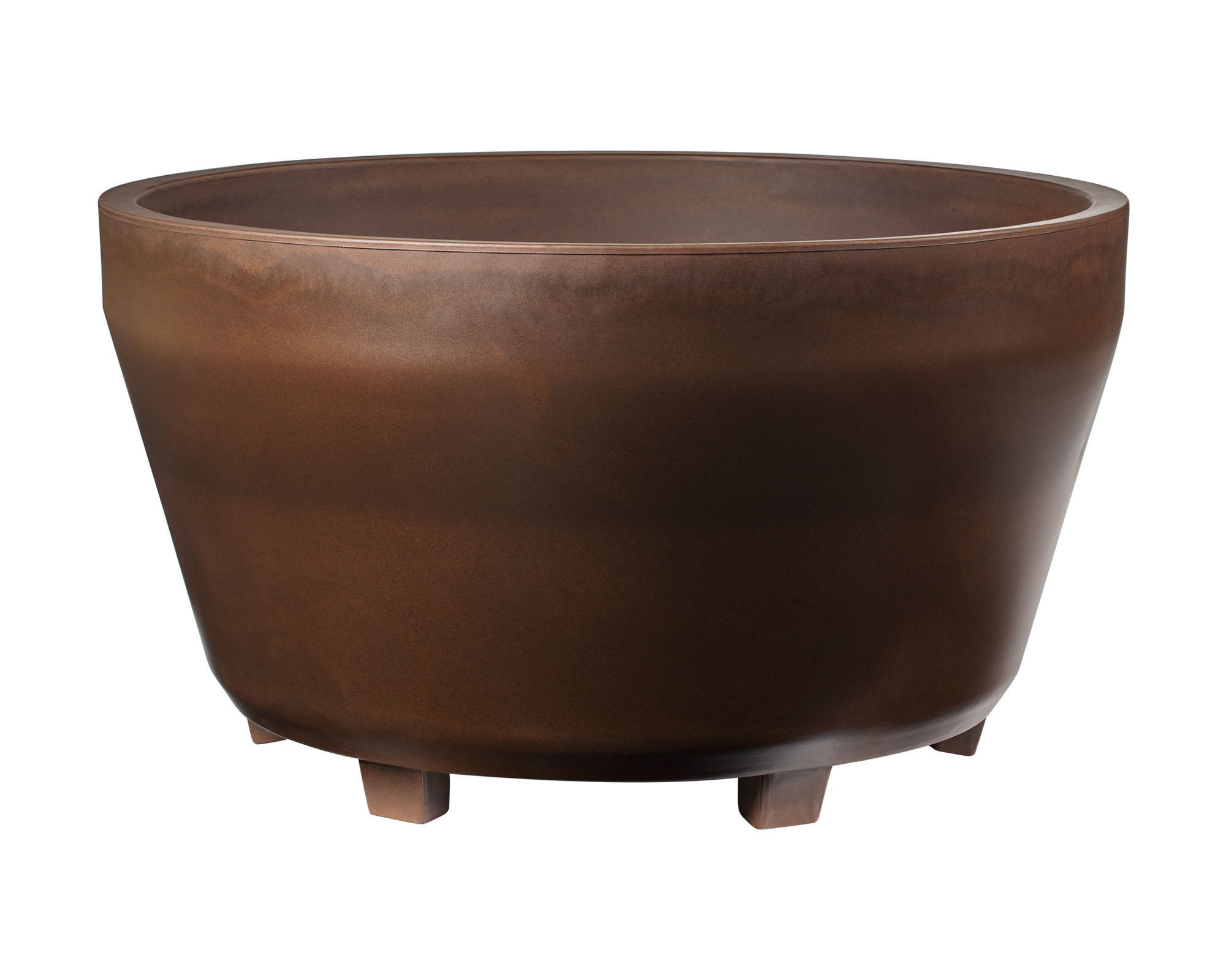 Vaso Tondo Jumbo Bronzo D63x44,5cm in Plastica
