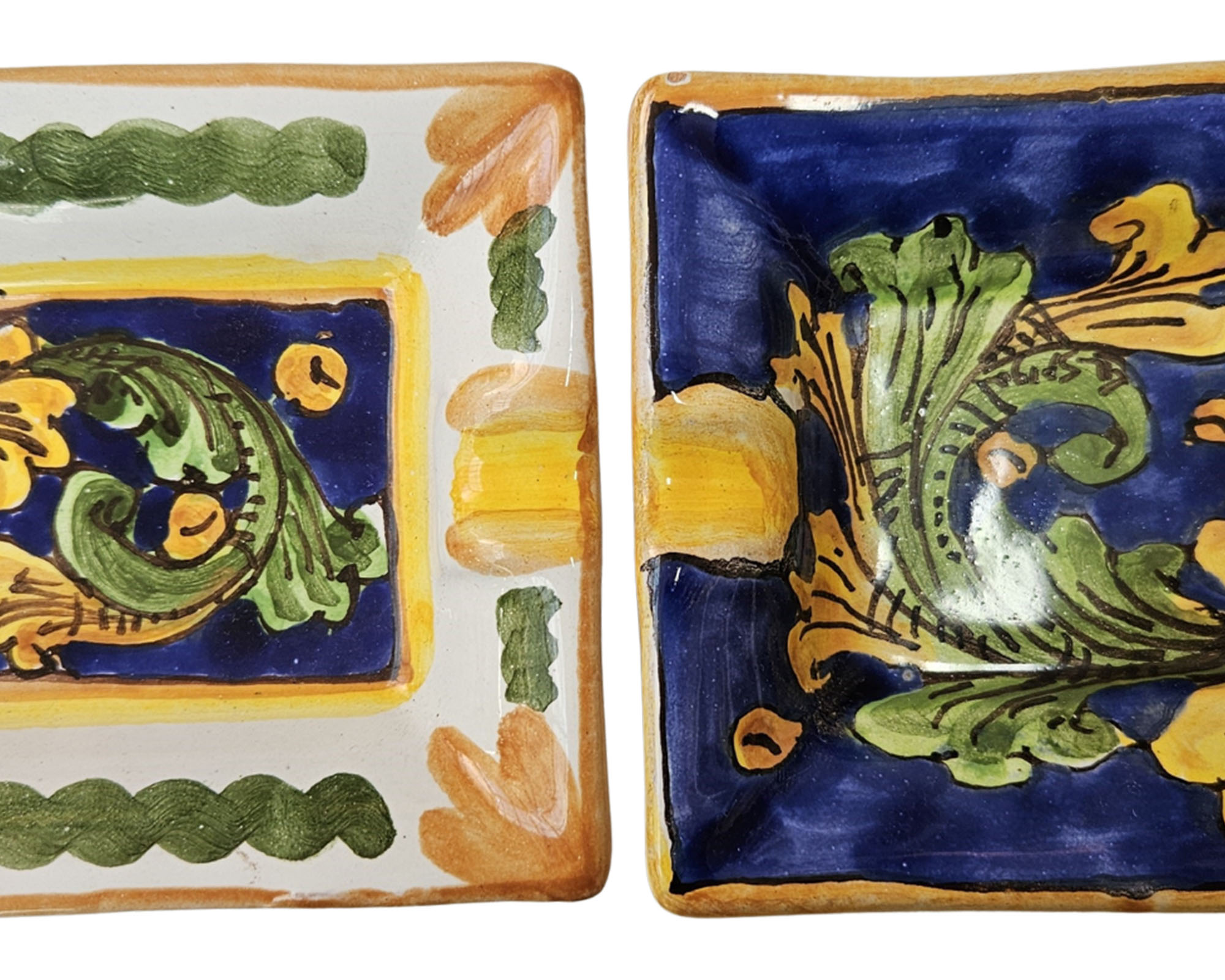 Posacenere Siciliana Dipinto a Mano Assortito 11x8cm in Ceramica - immagine 2