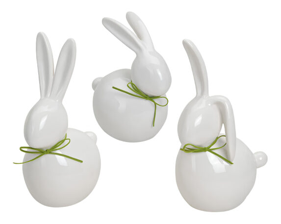Coniglietto Bianco Decorativo ed Elegante 17-25cm in Porcellana