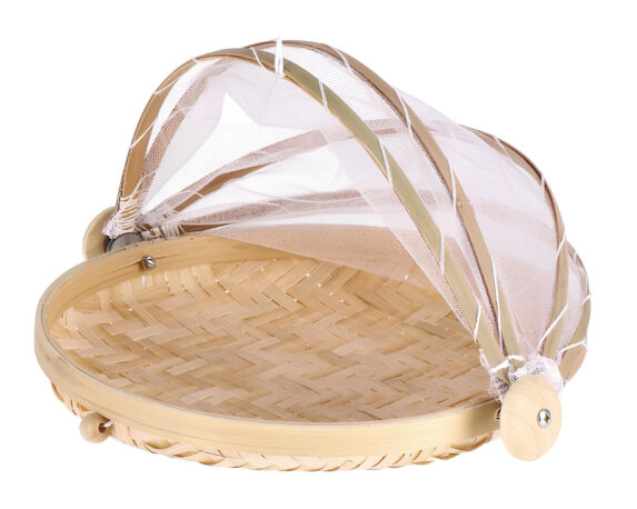 Coprivivande Rotondo D24x15cm in Bamboo