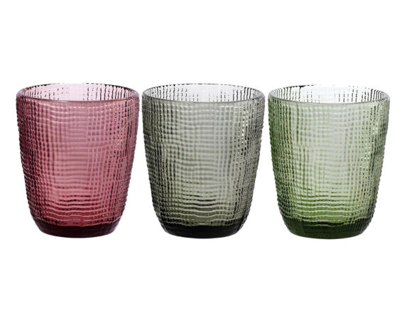 Set 6 Pz Bicchieri Peg da 310ml Assortito in Vetro