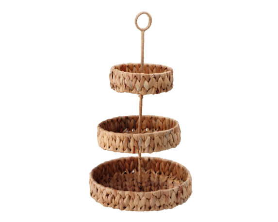 Alzata con 3 Ripiani Assortito D25x45cm in Giacinto d’Acqua