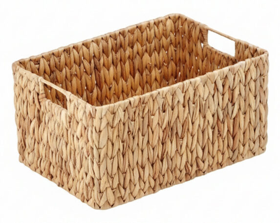Cesta Contenitore Elios Naturale L 38x26x20cm in Giacinto d’Acqua