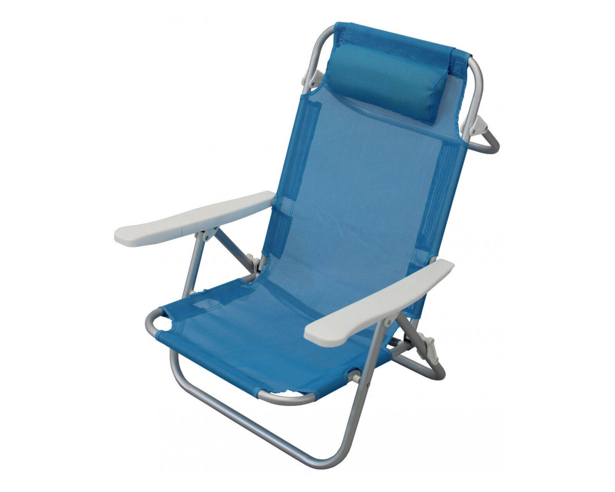 Spiaggina Joy Blu Assortito 53x62x77cm in Alluminio e Textilene - immagine 2