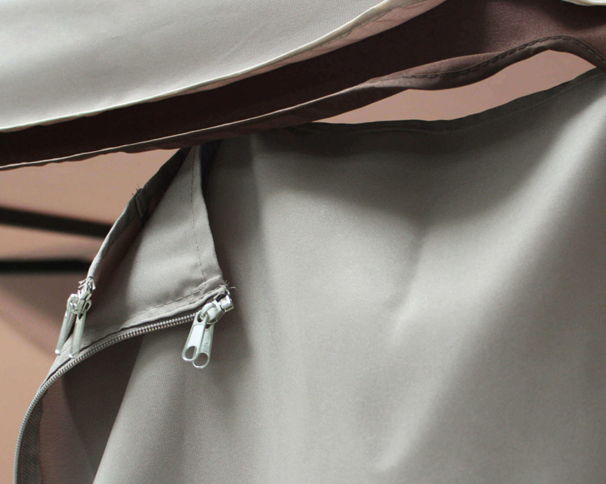 Gazebo Avana con Tende Avorio 3x3cm Alluminio e Poliestere - immagine 4