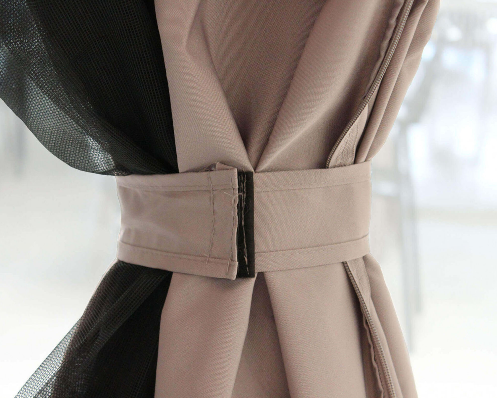 Gazebo Avana con Tende Avorio 3x4cm Alluminio e Poliestere - immagine 7