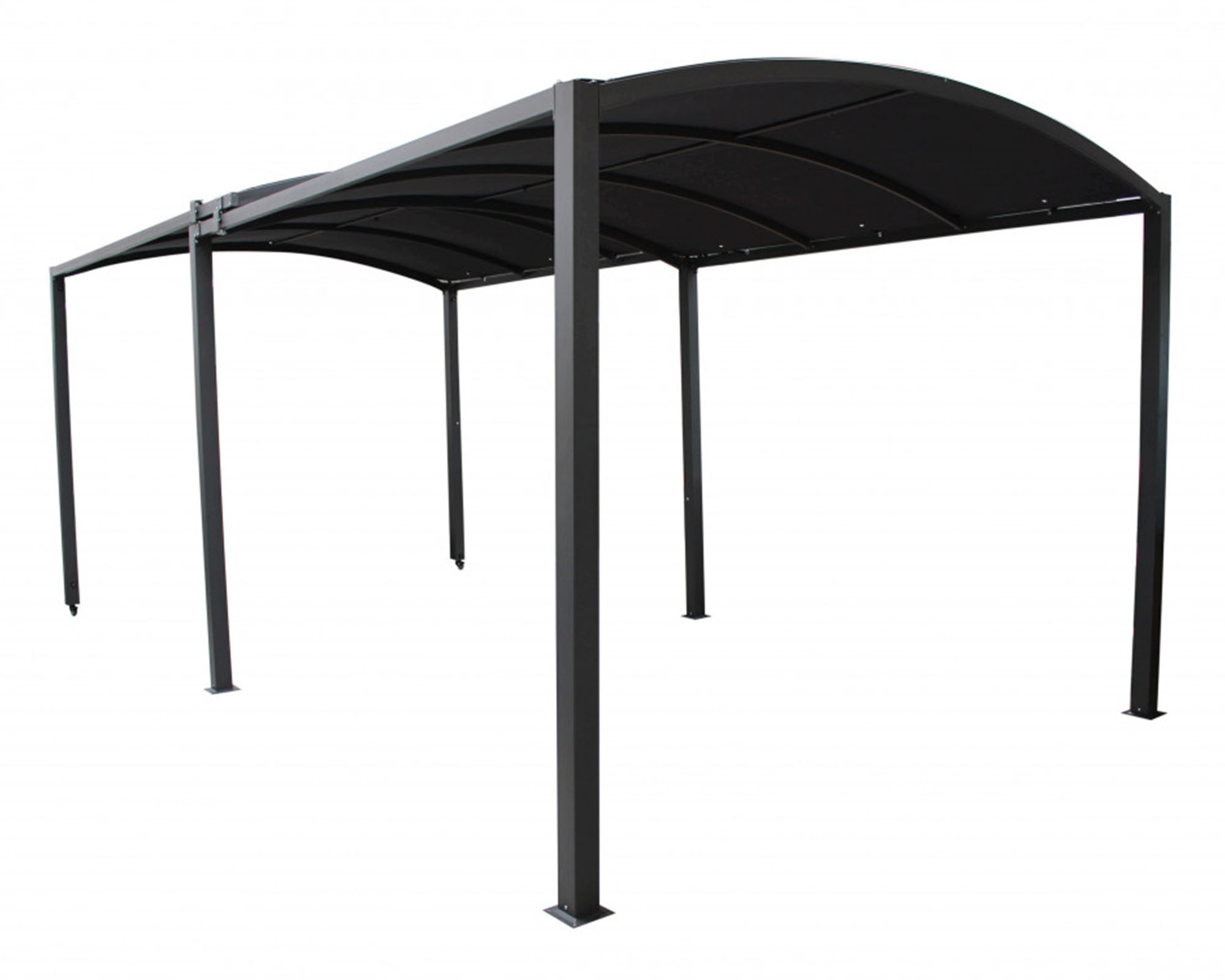 Gazebo Allungabile Tucson con Telo Grigio 3x3/6cm in Metallo e Poliestere - immagine 2