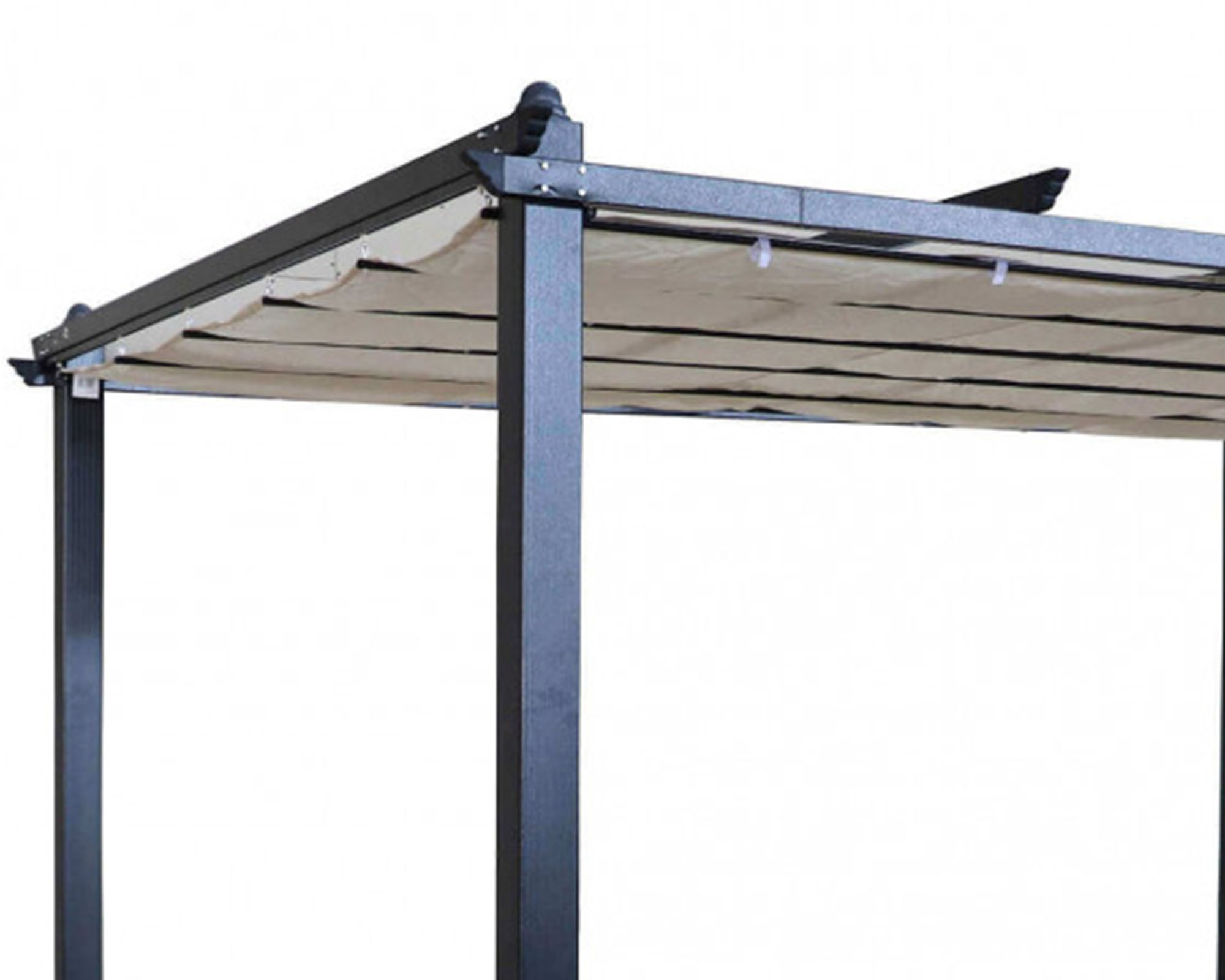 Gazebo Astoria con Telo Beige 4x3cm in Metallo e Poliestere - immagine 3