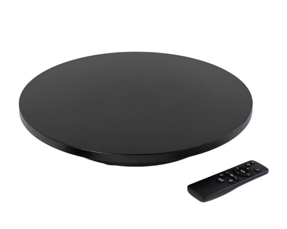 Base Girevole Max 100kg Nero D42cm in ABS