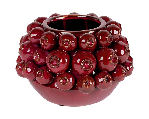 Vaso Cachepot Melograni Vinaccia D22x14cm in Ceramica