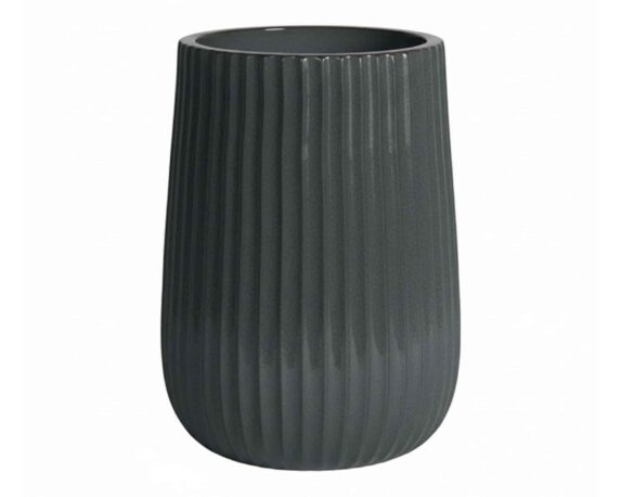 Cachepot Rigato L Blu D29x37cm in Ceramica