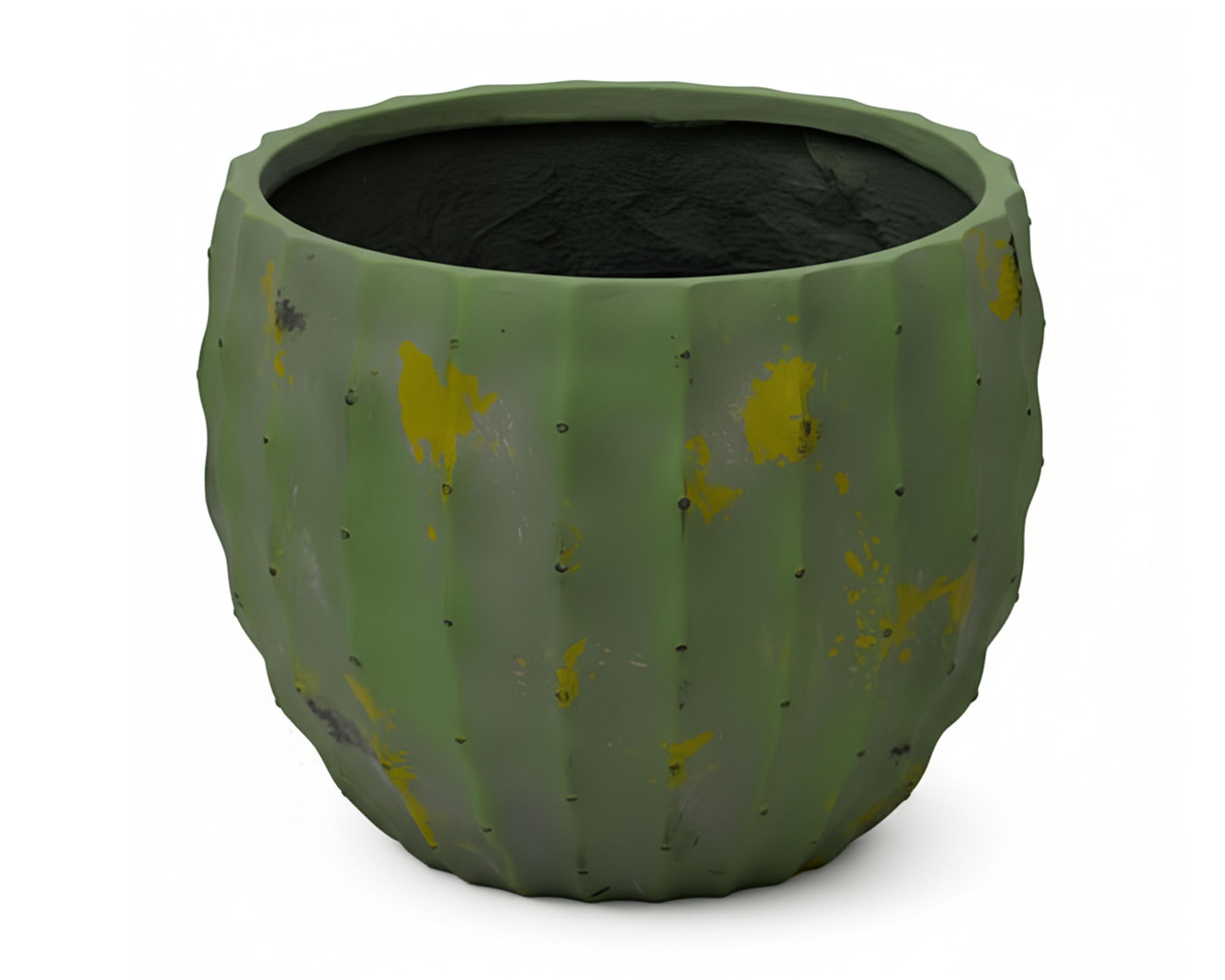 Cachepot Cactus S Verde D40x30cm Magnesio e Fibra di Vetro