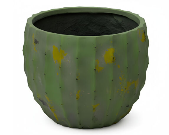 Cachepot Cactus M Verde D50x47cm Magnesio e Fibra di Vetro