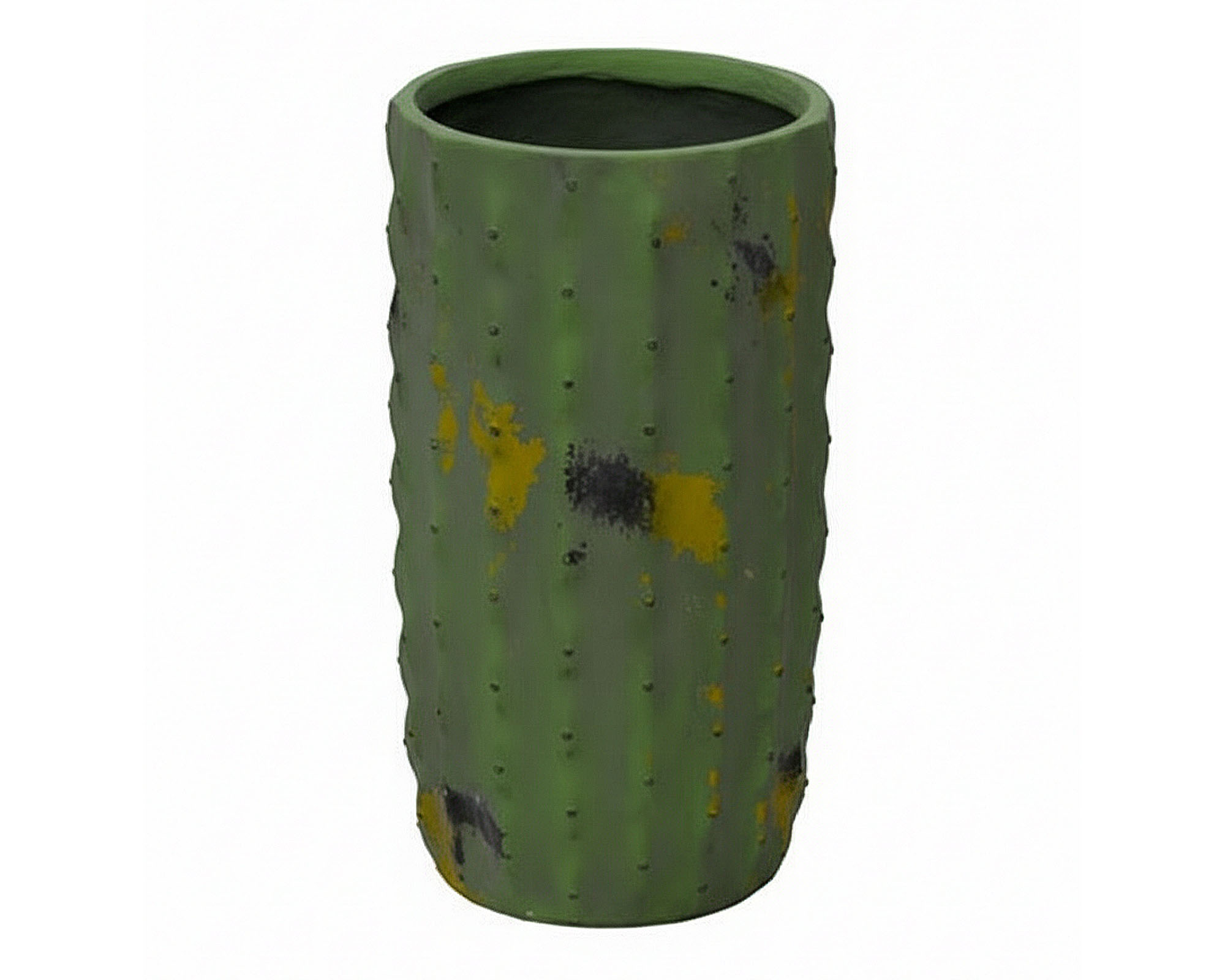 Cachepot Cactus Verde M D30x46cm in Magnesio e Fibra di Vetro
