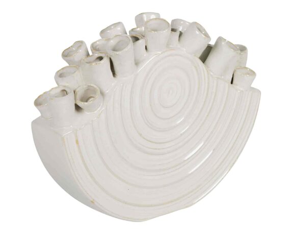 Cachepot Tulipaniera Avorio 35x10x27cm in Ceramica