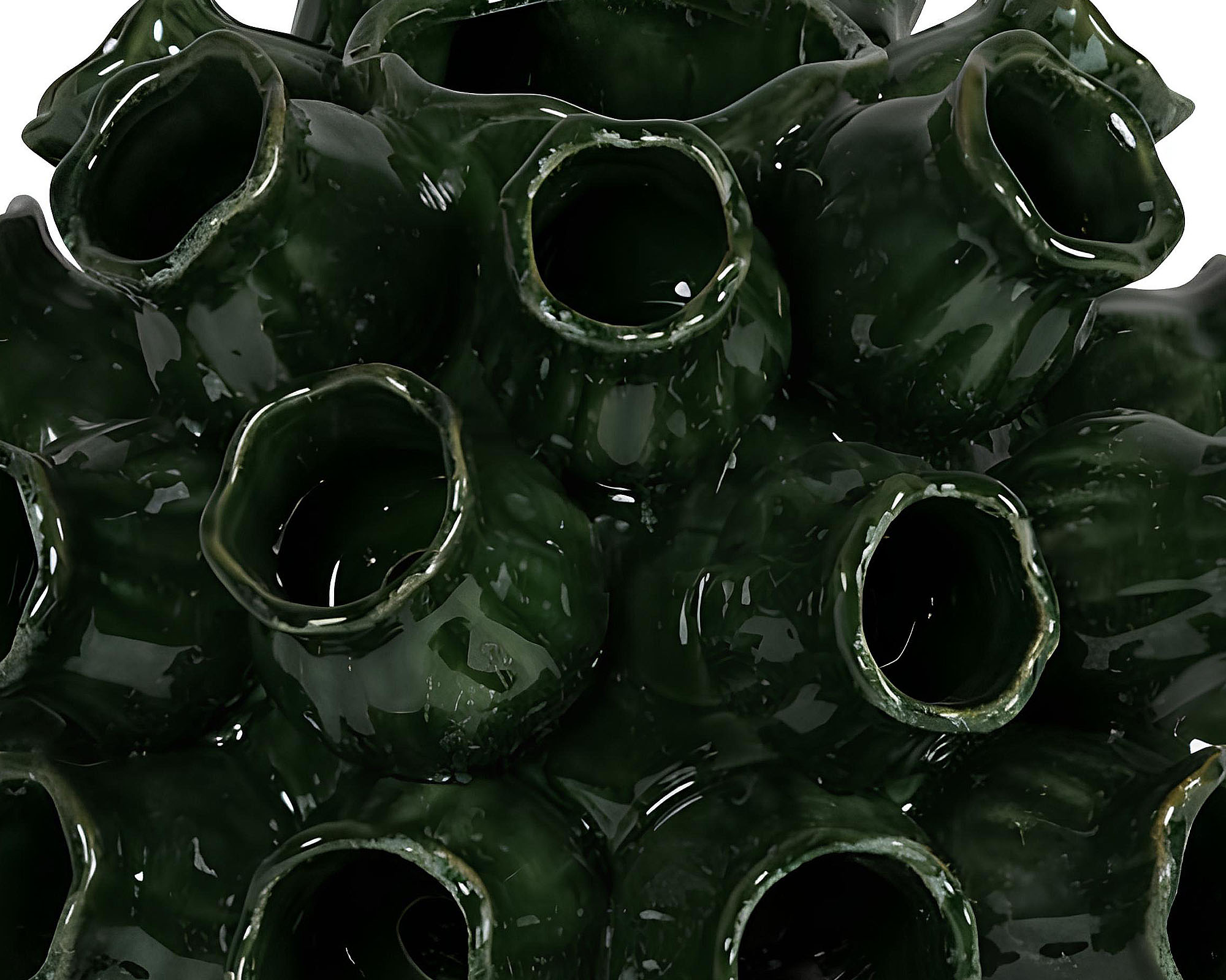 Cachepot Tulipaniera Decorativo Verde D28x20cm Ceramica - immagine 2