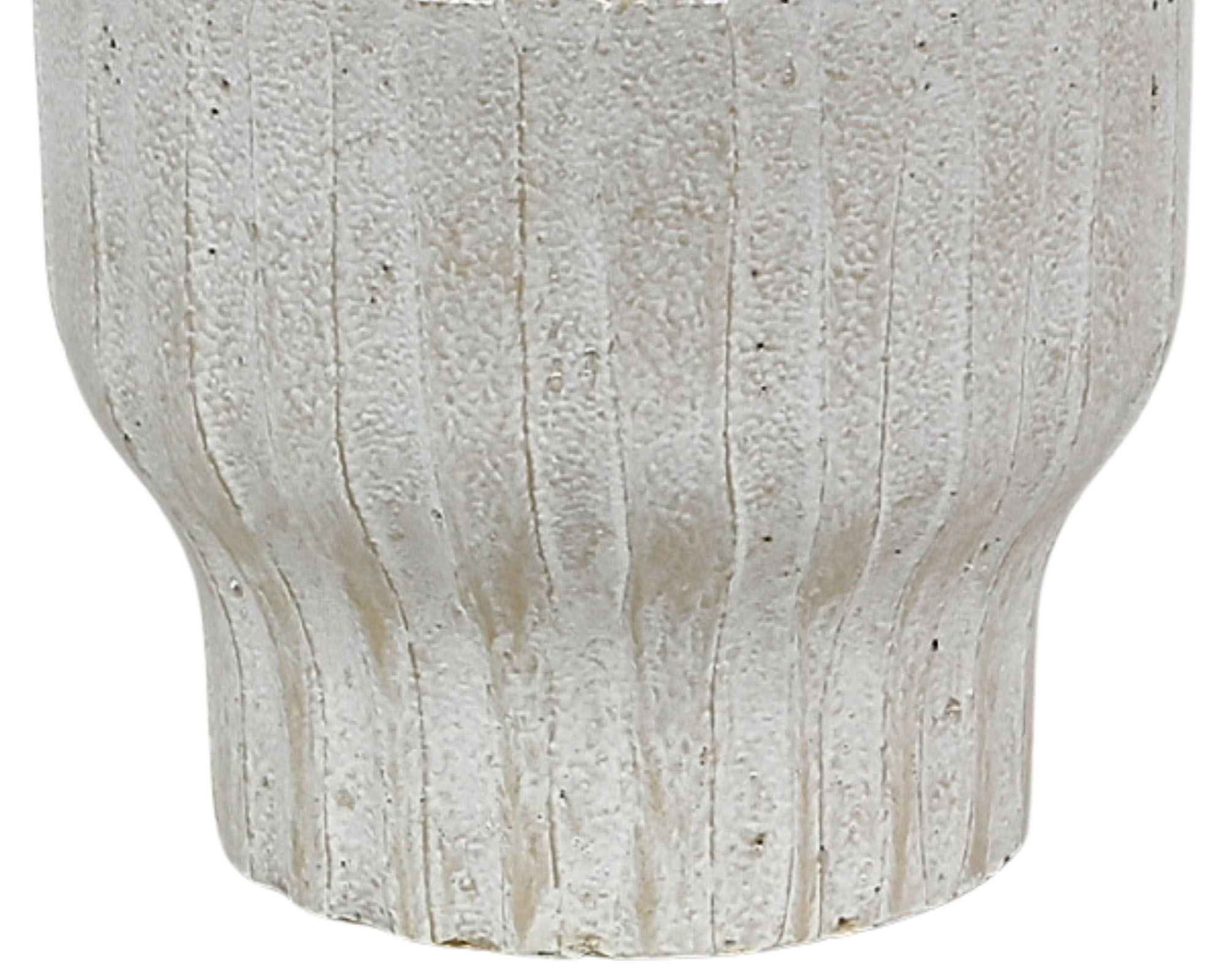 Cachepot Lavorato Grigio Chiaro D25cm in Ceramica - immagine 2