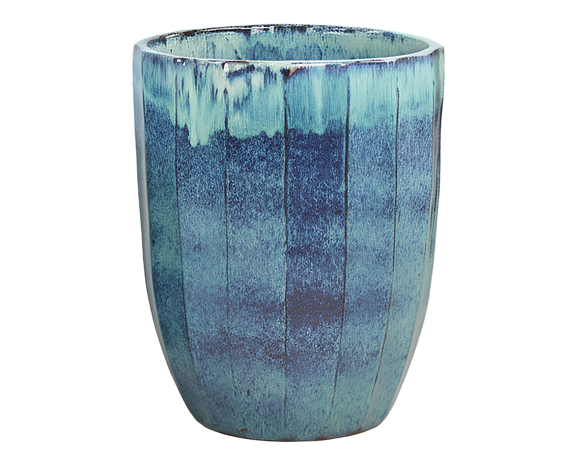 Cachepot Malaysia Turchese XL D56x73cm in Ceramica