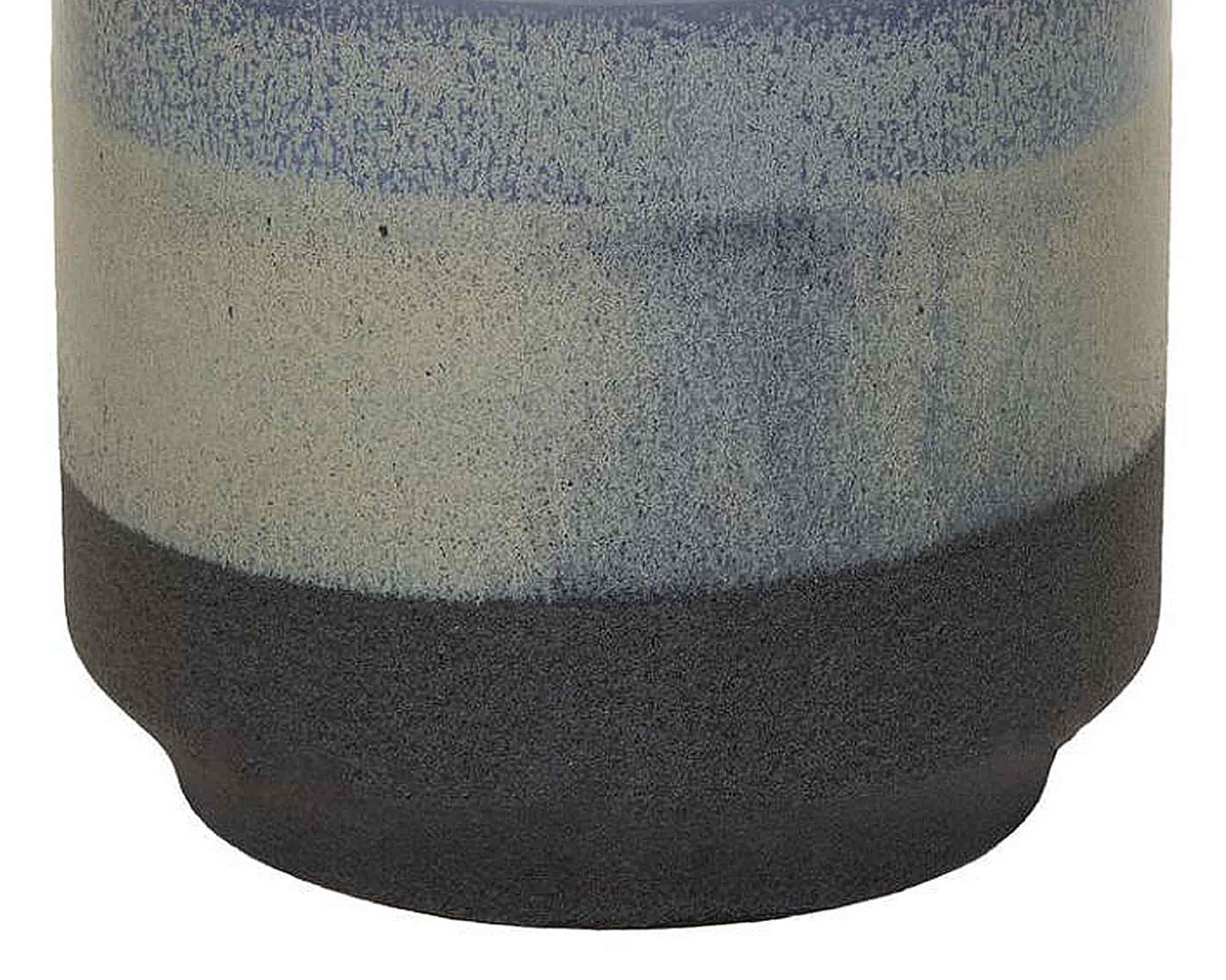 Cachepot Duets S Blu Smaltato D13x12cm in Ceramica - Mega Collections - immagine 2