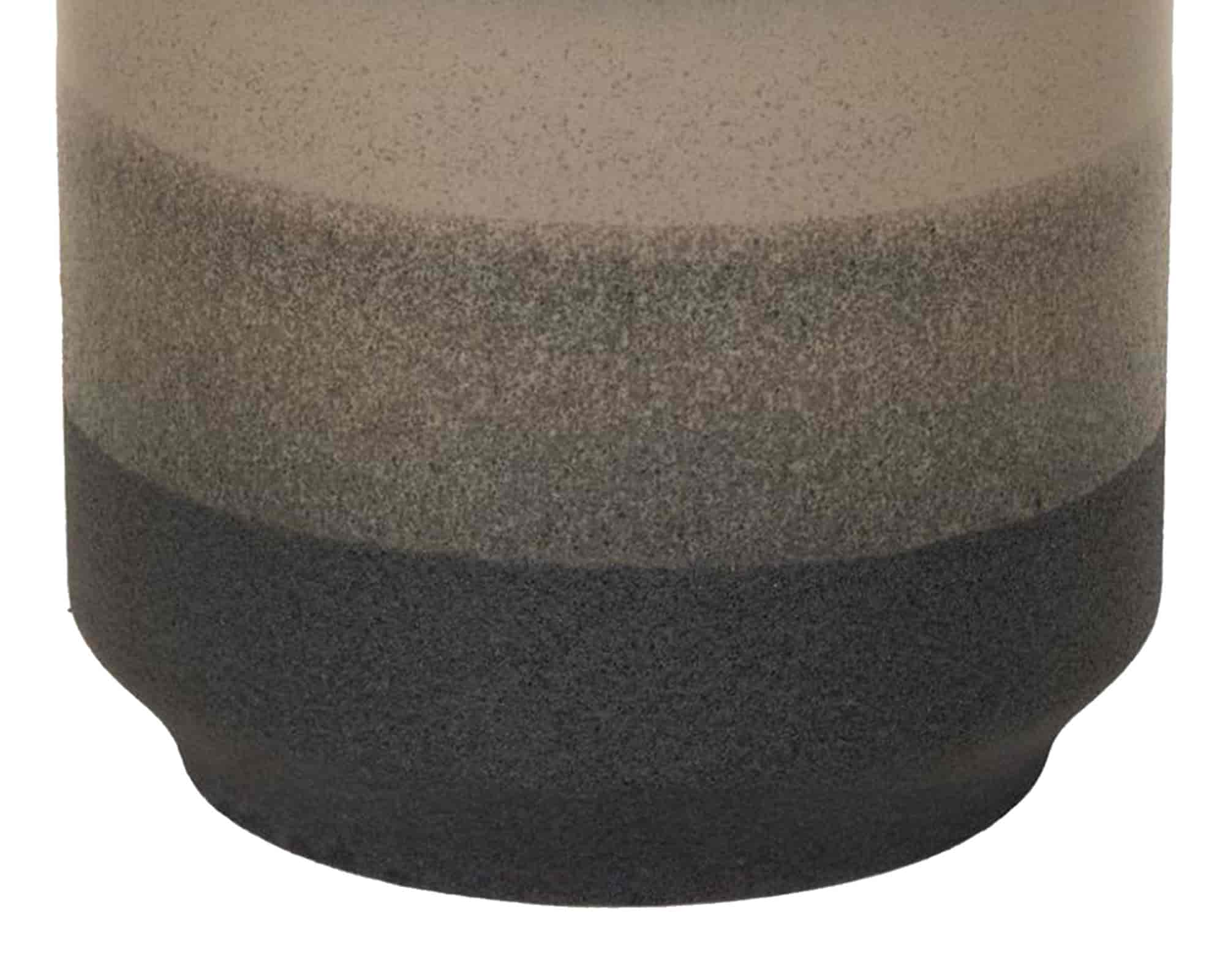 Cachepot Duets L Grey Smaltato D24,5x22cm in Ceramica - Mega Collections - immagine 2