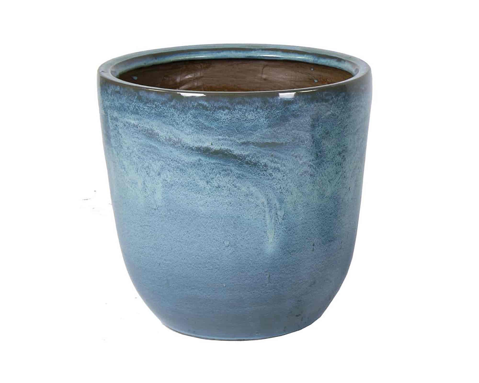 Cachepot Bullet M Celadon Smaltato D18x20cm in Ceramica - Mega Collections