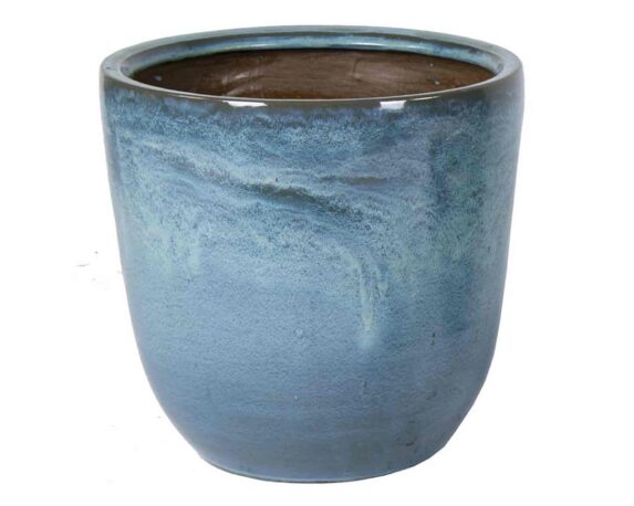 Cachepot Bullet XXL Celadon Smaltato D38x40cm in Ceramica – Mega Collections