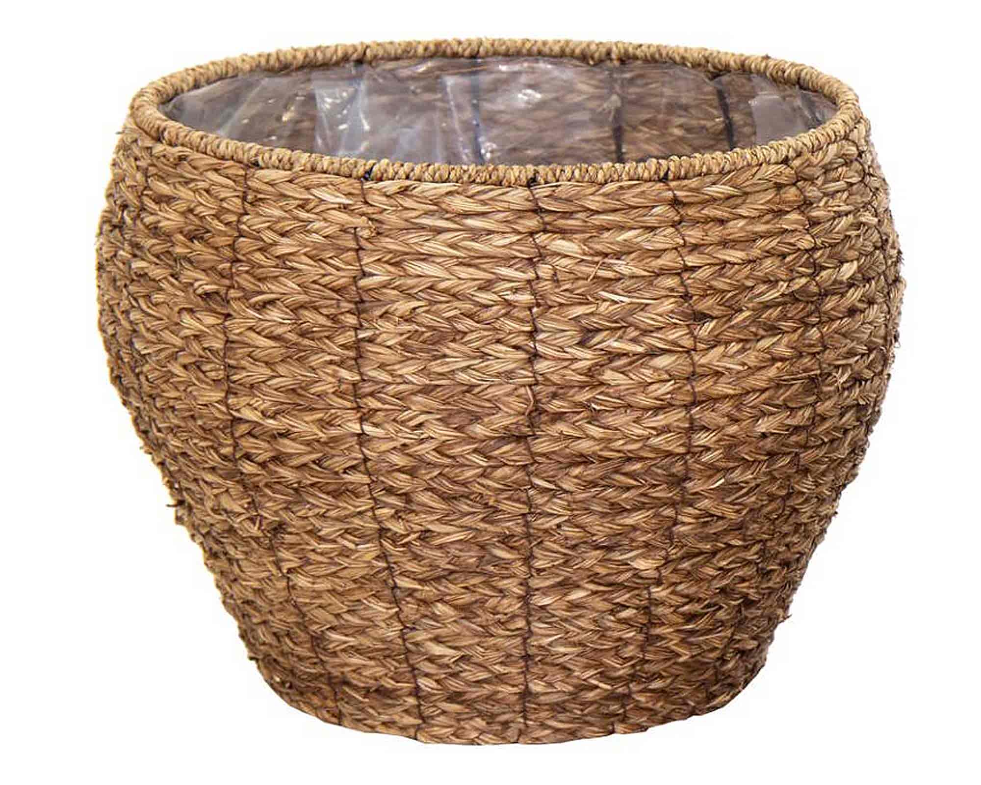 Cesta Braid L Marrone D35x30cm in Rattan - Mega Collections