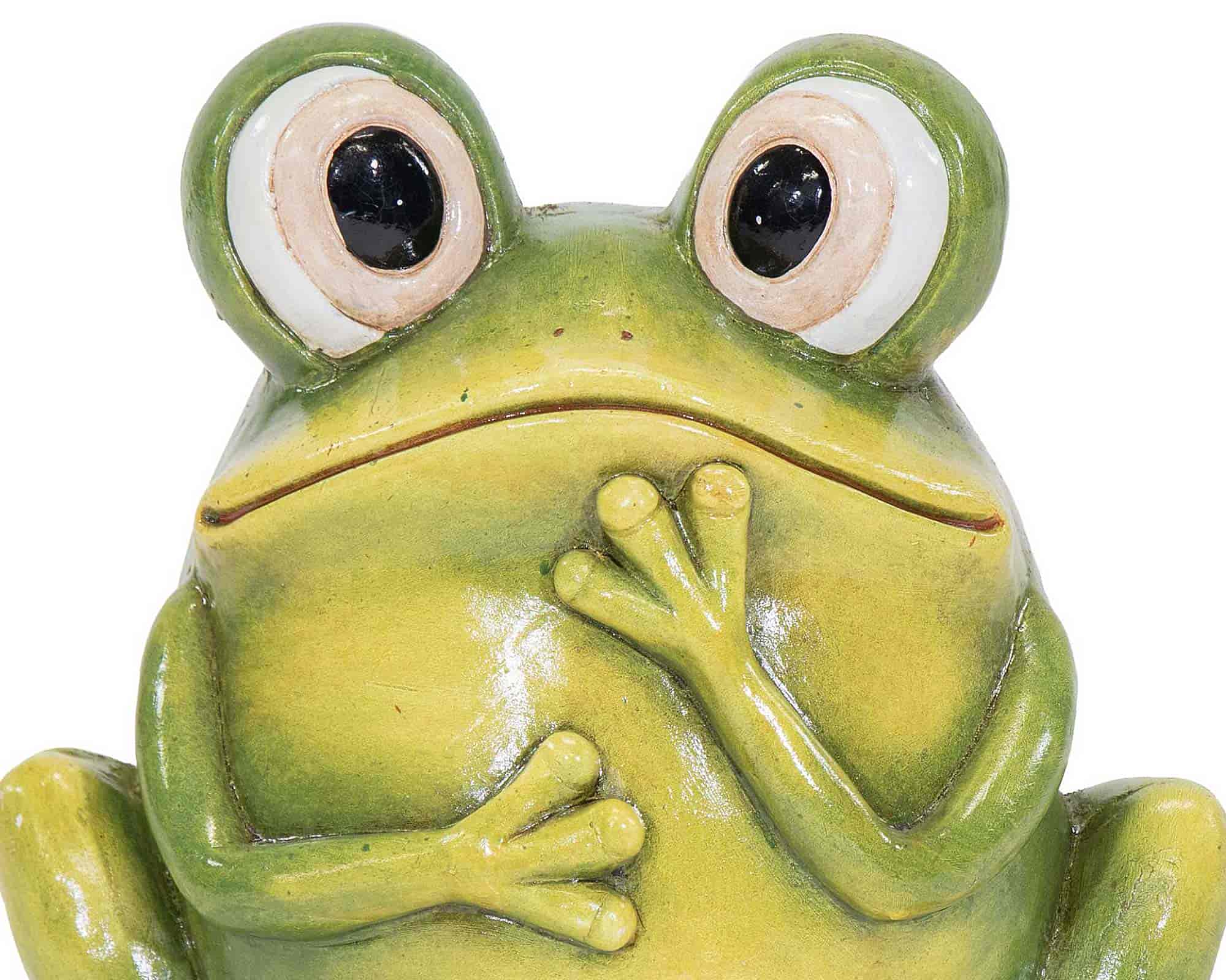 Decorazione Rana 32x23,5x30,5cm in Argilla - Mega Collections - immagine 2
