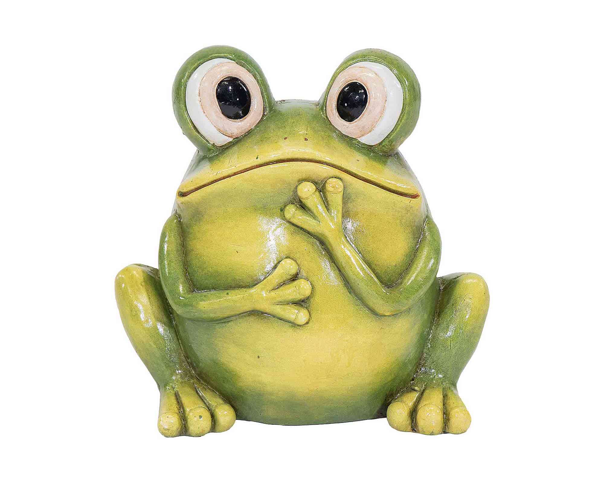 Decorazione Rana 13x10x12,5cm in Argilla - Mega Collections