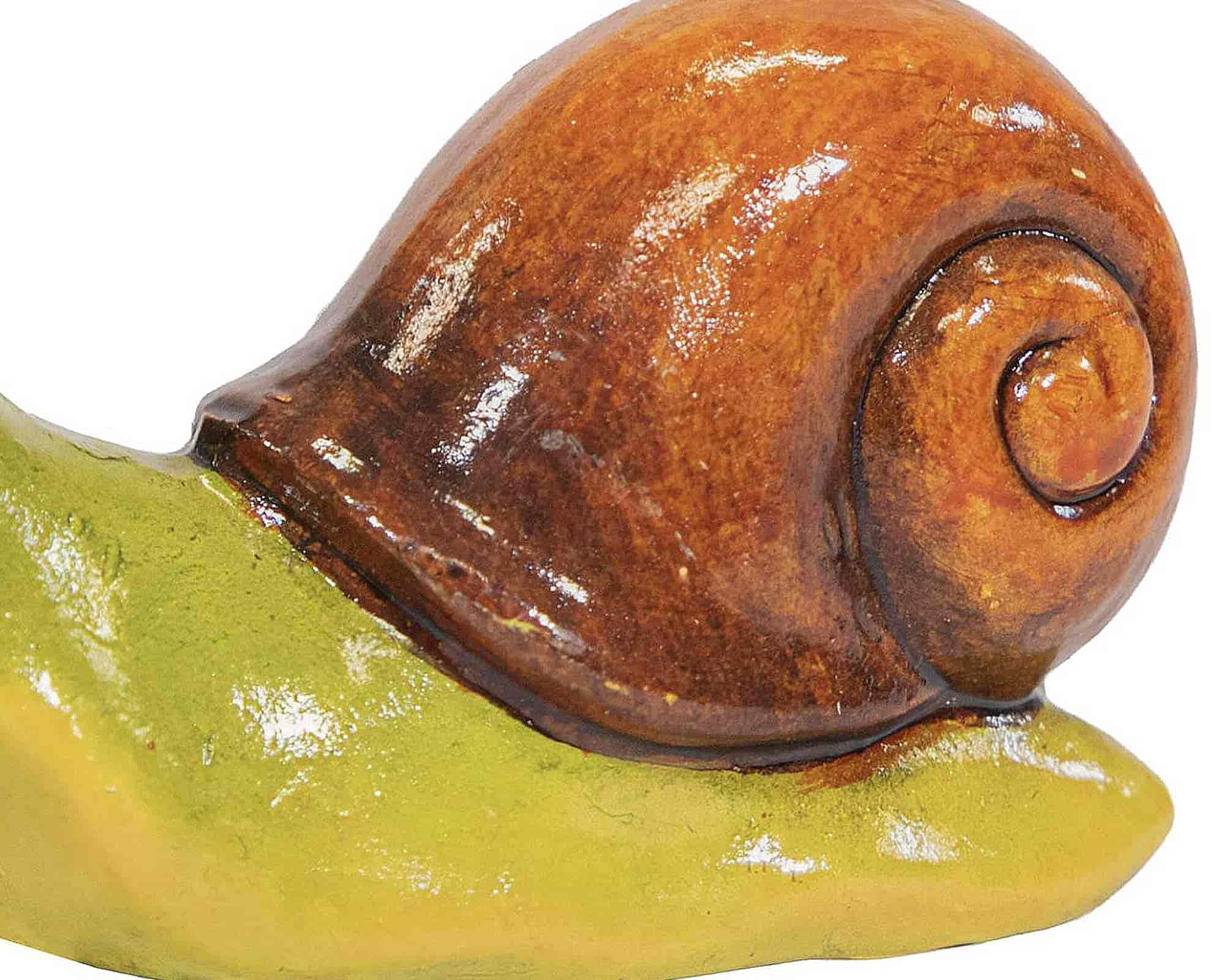 Decorazione Lumaca 12,5x6,5x9cm in Argilla - Mega Collections - immagine 2