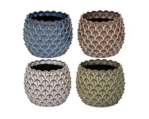 Cachepot Boheme Mix Color D13x11cm in Ceramica – Mega Collections