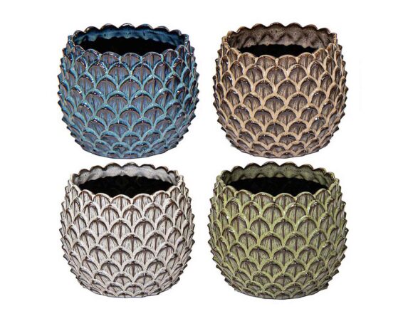 Cachepot Boheme Mix Color D15x13cm in Ceramica – Mega Collections