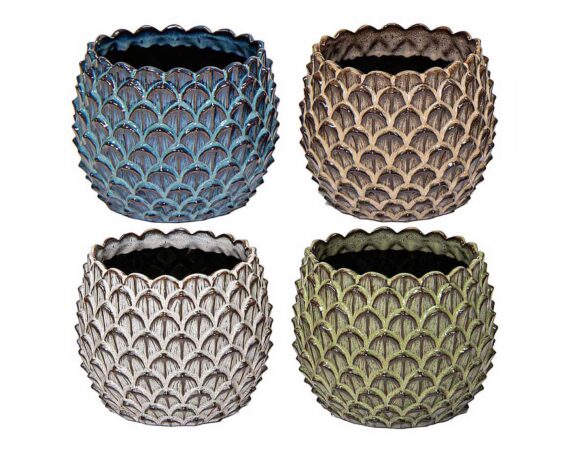 Cachepot Boheme Mix Color D19x15cm in Ceramica – Mega Collections