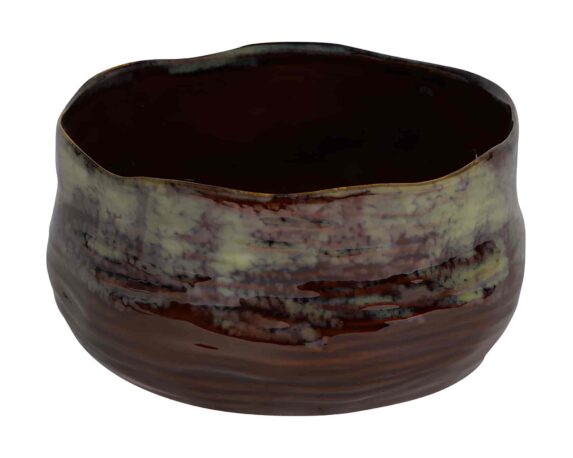 Ciotola Marrone e Verde D15x7,5cm Ceramica