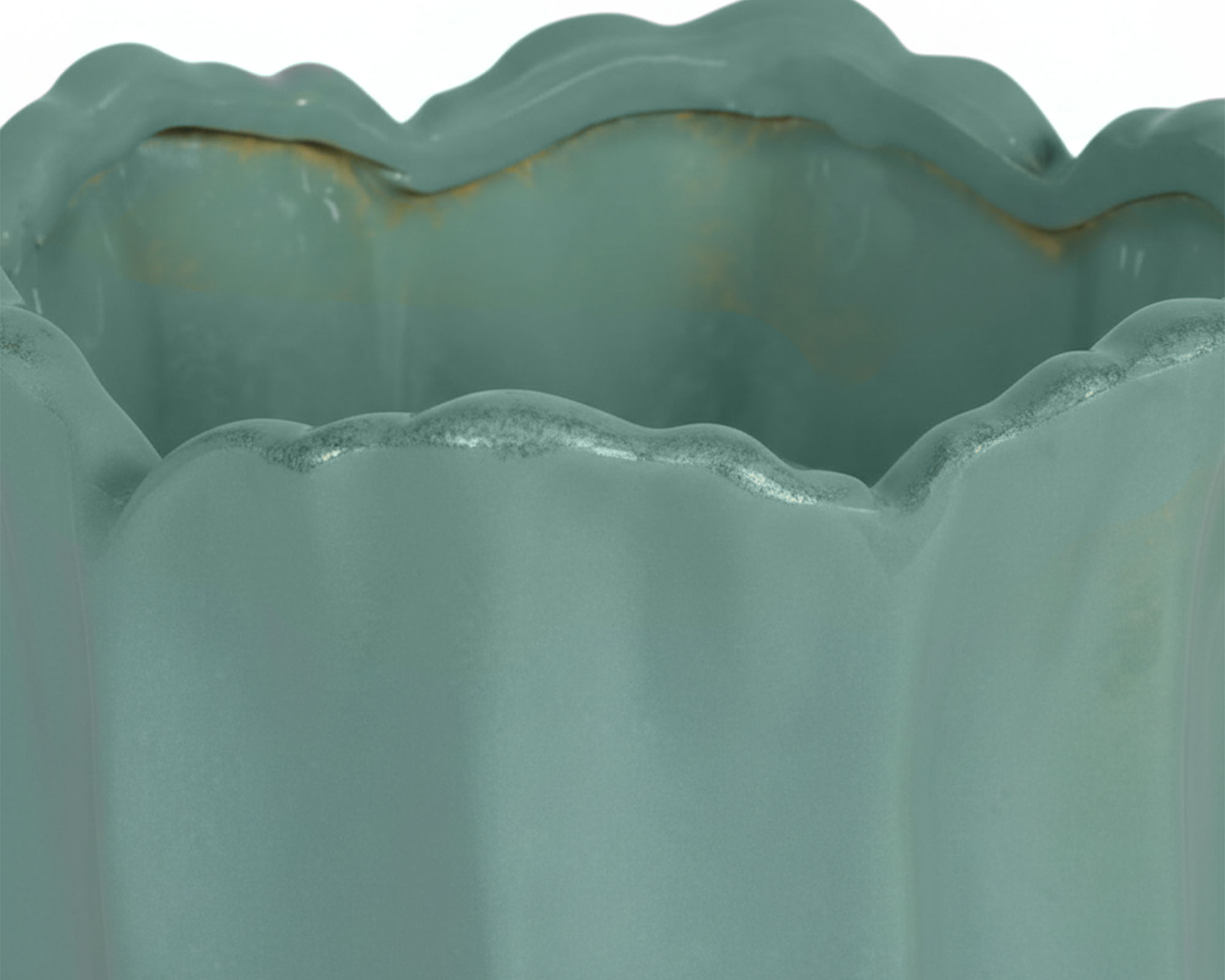 Cachepot Petali Verdino D14x14cm in Ceramica - immagine 2