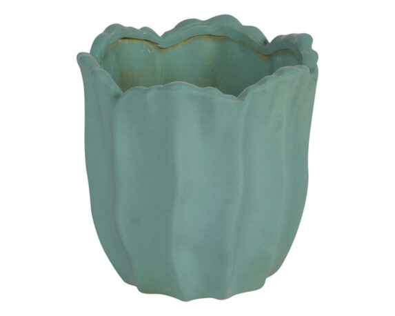 Cachepot Petali Verdino D14x14cm in Ceramica