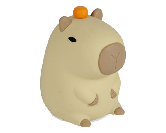 Lampada Touch a Forma di Capibara 8,5×9,5x12cm in Silicone